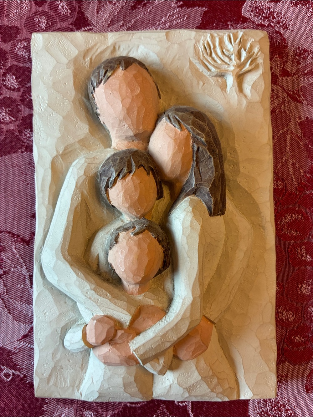 Willow Tree “A Lifetime of Love-Family of Four” wall sculpture/plaque